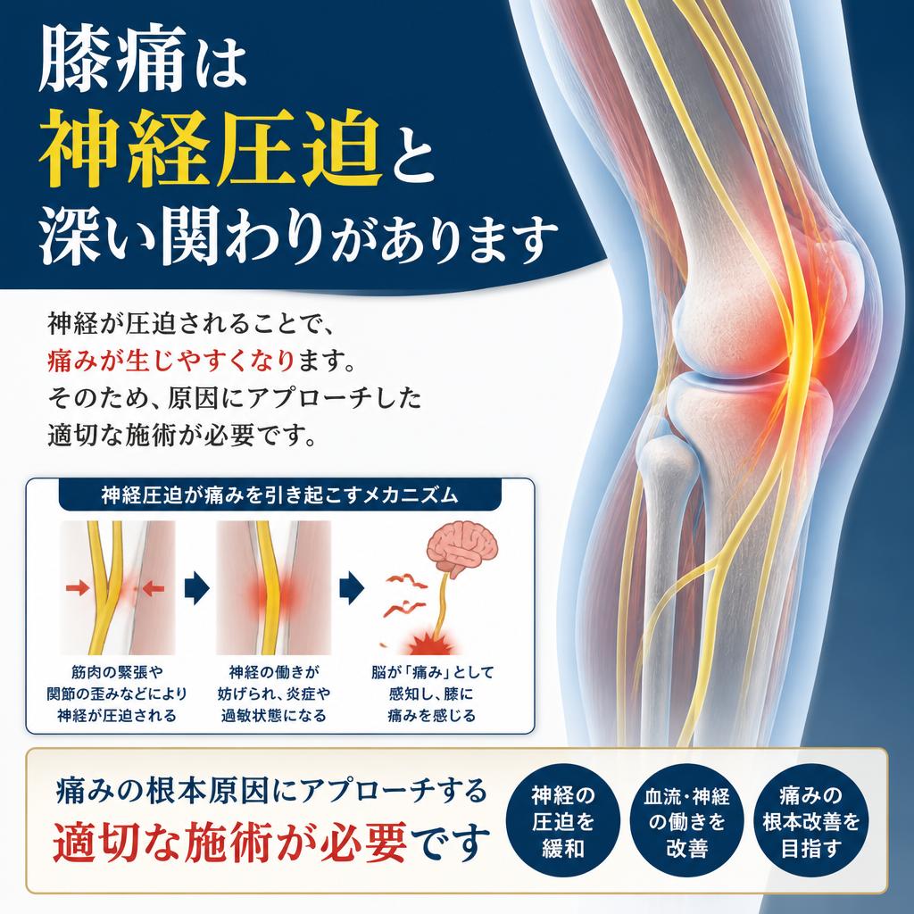 神経圧迫と膝痛の関係