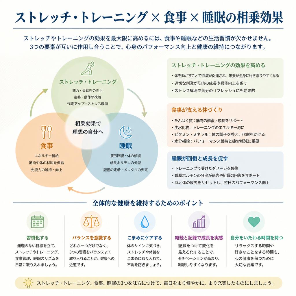 他の健康管理法と組み合わせるメリット